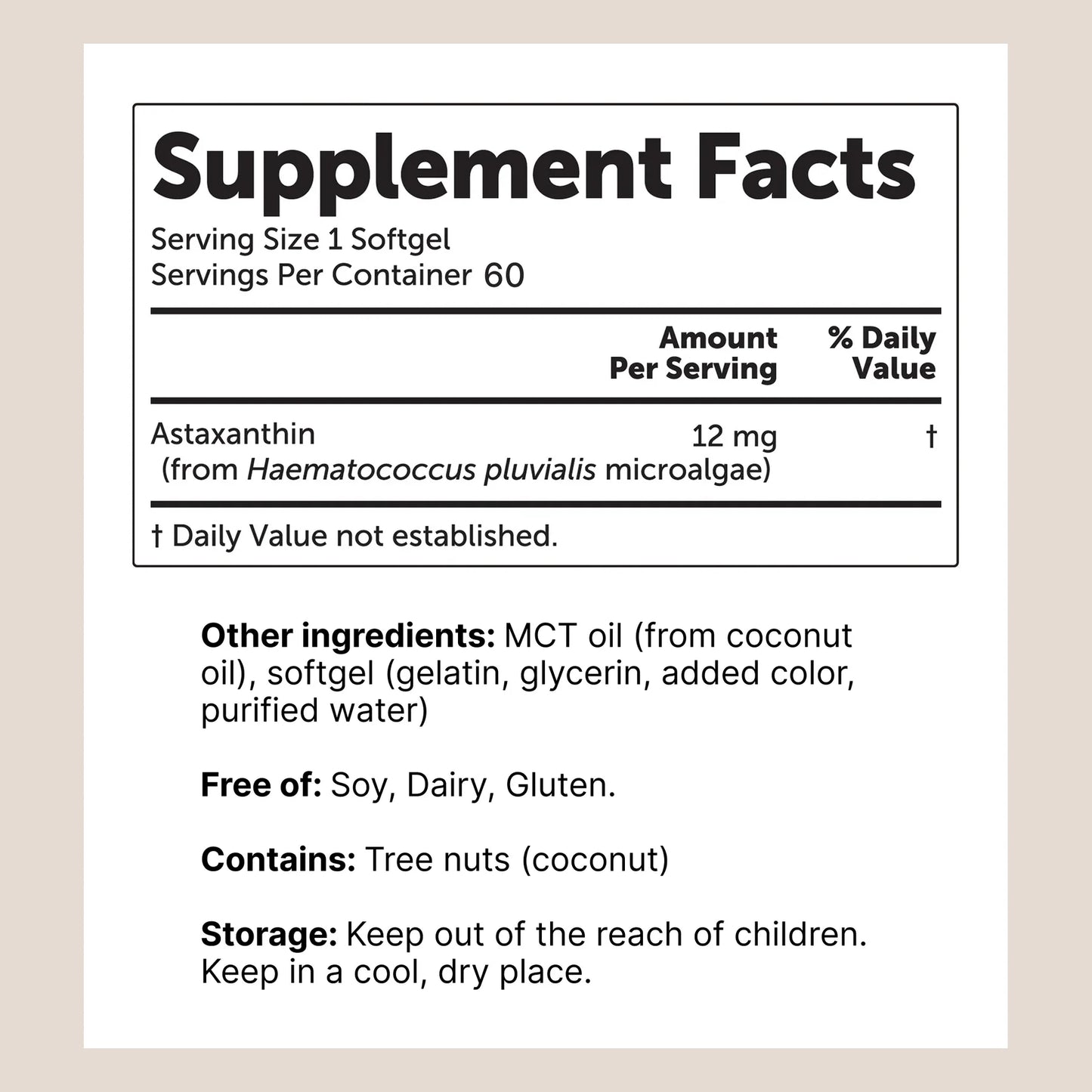 Zolivea Astaxanthin